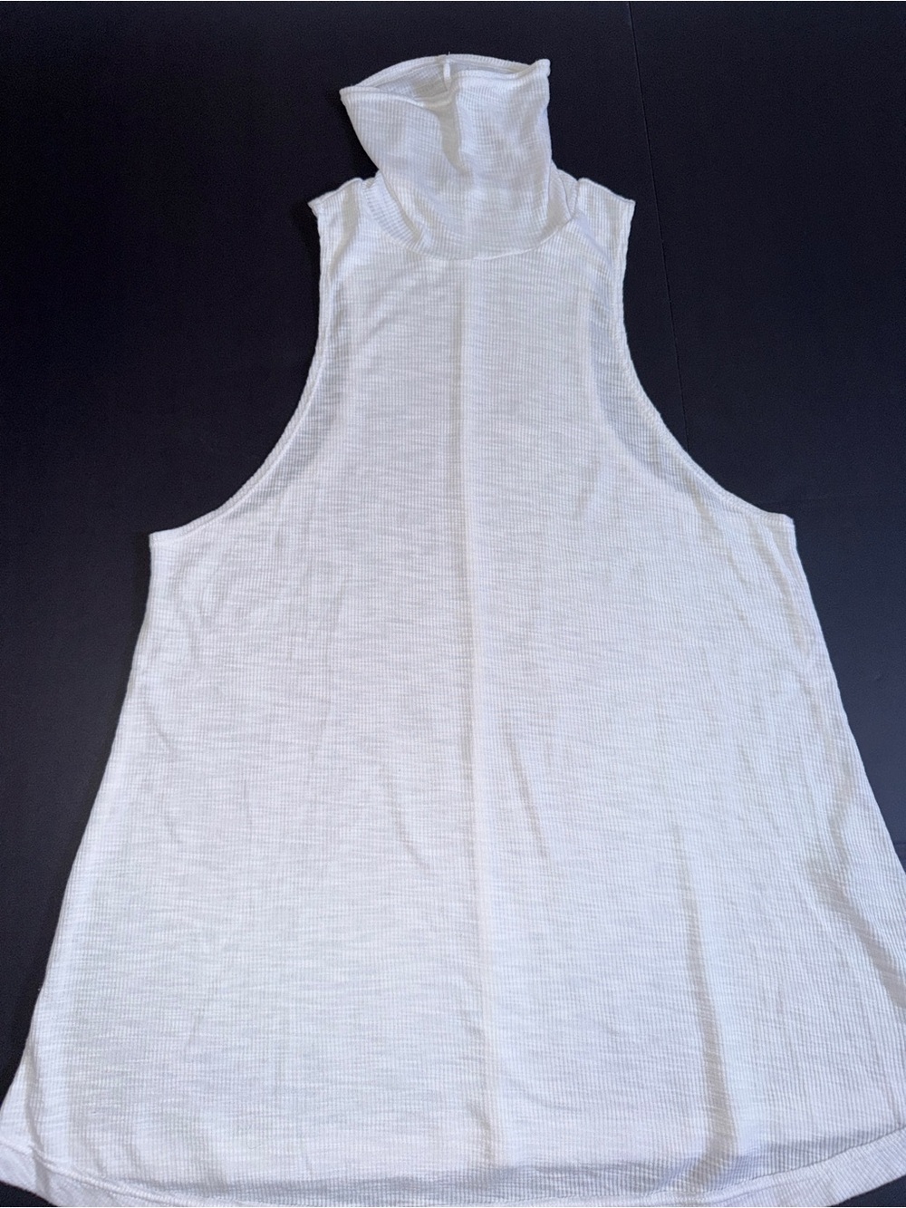 Free People Sleeveless Turtleneck Tank Top - White